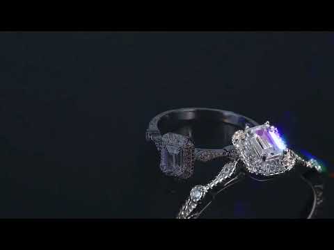 Vintage Milgrain Engagement Ring