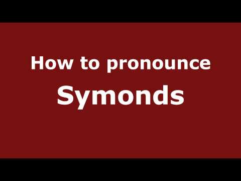 How to pronounce Symonds