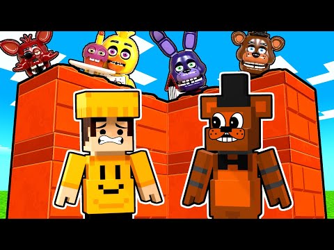 Insane LEGO FNAF Survival Build in Minecraft!