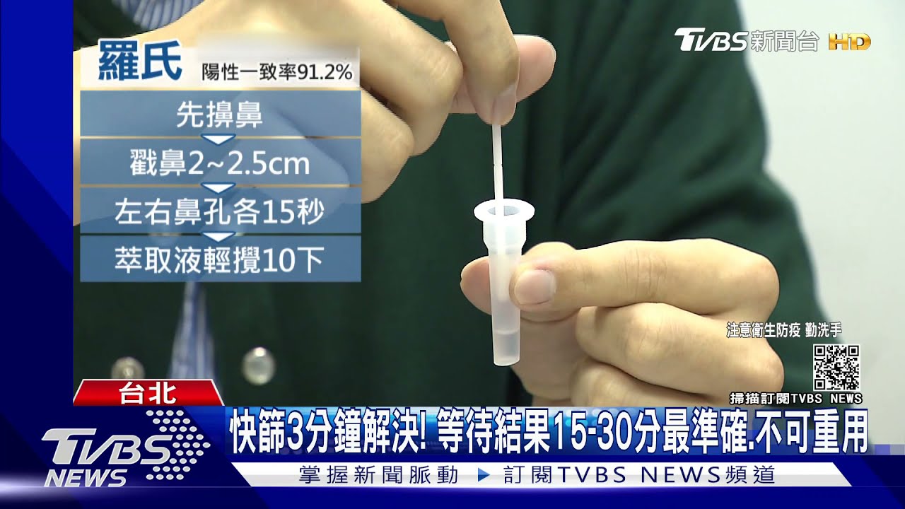 快篩試劑操作影片實錄!3分鐘KO 「結果不能等太久」