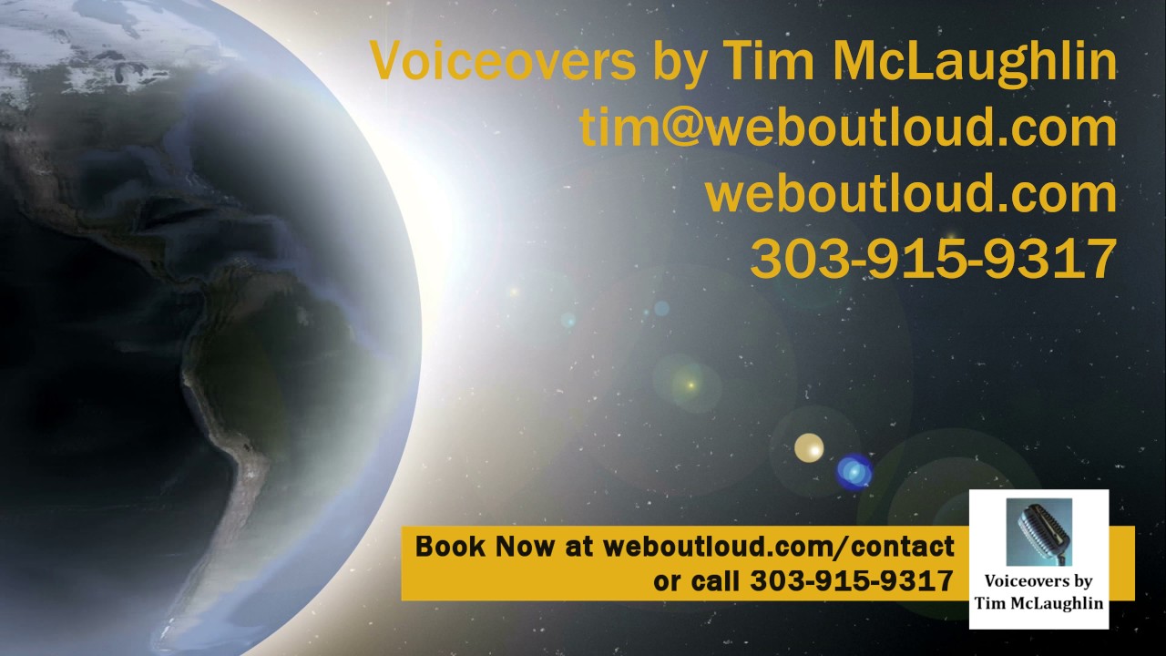 Promotional video thumbnail 1 for Voiceovers by Tim McLaughlin