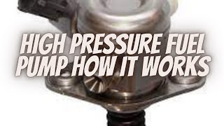 Ford Ecoboost 1.6 Liter High Pressure Fuel Pump.  How It Works