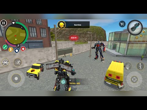 Playing As TRUCK ROBOT Transformers IN Vegas Crime Simulator 2 | Android GamePlay