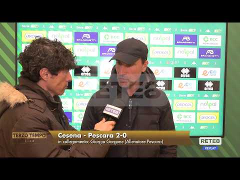 Cesena - Pescara 2-0 91° Gorgone: "Io ci credo, martedì ci riproviamo"