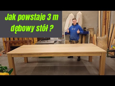 3 meters long, 120 cm wide – how to make such a large oak table without disaster