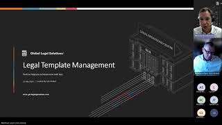 GLS Legal Ops Webinar: Legal Dept Challenge - Managing Your Template Library