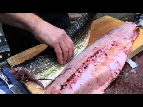 Filéa och bena ur gädda