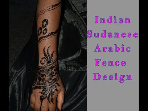 HENNA | INDIAN, SUDANESE, ARABIC HENNA DESIGN | FENCE PATTERN | BEAUTY BOOTH