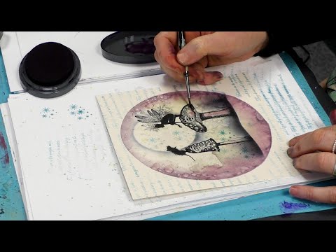 Oona and the Mouse - A Lavinia Stamps Tutorial