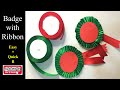 Badge With Ribbon 2022 Shorts Viral Ribbon Se Badge Kaise Bnaye 2