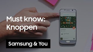 Hoe werken de fysieke knoppen van een Samsung telefoon?