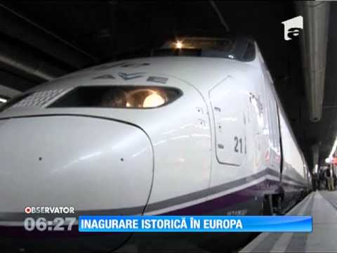 Inaugurare istorică în Europa! S-a deschis o reţea de trenuri de mare viteză