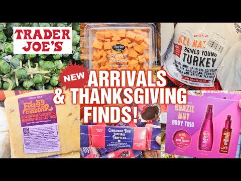 NOVAS CHEGADAS DO TRADER JOE E ACHADOS DE AÇÃO DE GRAÇAS para NOVEMBRO DE 2023! (19/11)