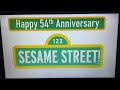 Happy 54th Anniversary Sesame Street