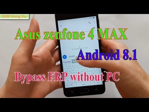 Asus Zenfone 4 Max X00HD FRP Bypass ( Google Account) Without PC 8.1.