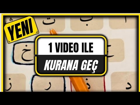 1 Video ile Elifbâ den Tecvidli Kurana Geç