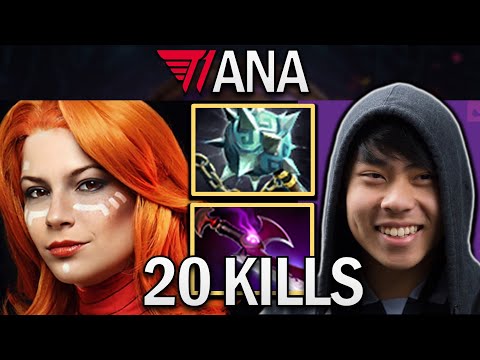 Lina Dota 2 Gameplay T1.Ana with 20 Kills and Gleipnir - Silveredge - TI12