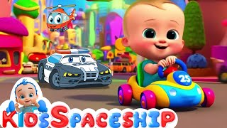 Kid Racing the color car - Car baby song | Kids Spaceship | Nursery Rhymes & Poem Song