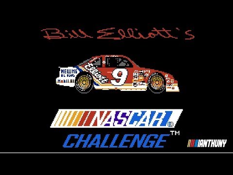 LIVE BILL ELLIOTT'S NASCAR CHALLENGE NINTENDO ENTERTAINMENT SYSTEM