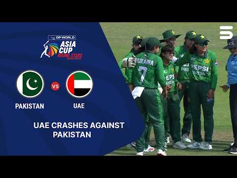 UAE Crashes Against Pakistan | PAK A W vs UAE W | Match 10 | Women's Asia Cup Rising Stars | ZM1H