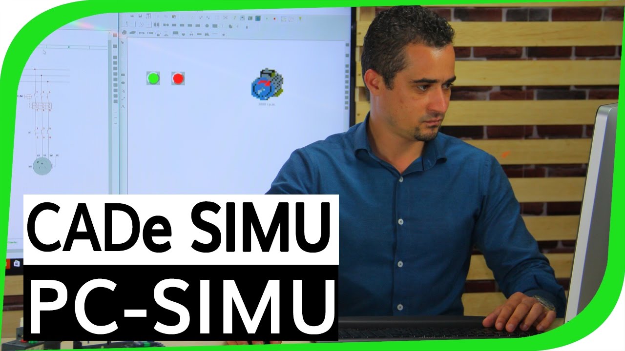 PC SIMU e CADe SIMU simulando lógica Ladder