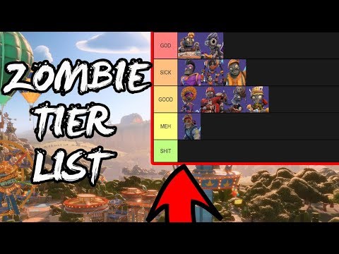 PLANTS VS ZOMBIES BATTLE FOR NEIGHBORVILLE ZOMBIE TIER LIST