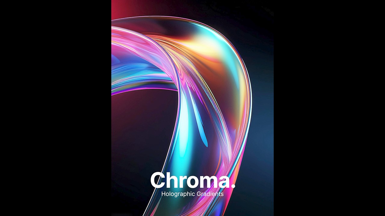 Adobe Illustrator & Adobe Firefly Tutorials 2024 - How to make Chroma – Holographic Gradients