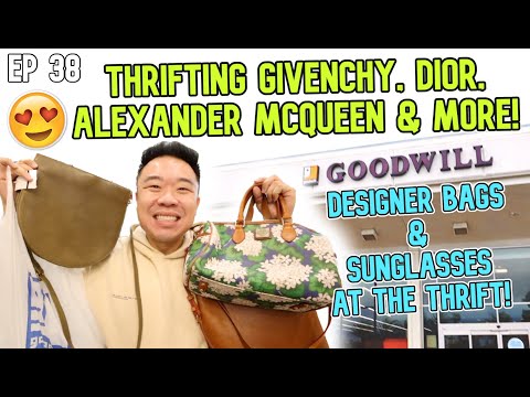 Thrifting Givenchy, Dior, Alexander McQueen & More! Designer Bags & Sunglasses at the Thrift! Ep 38