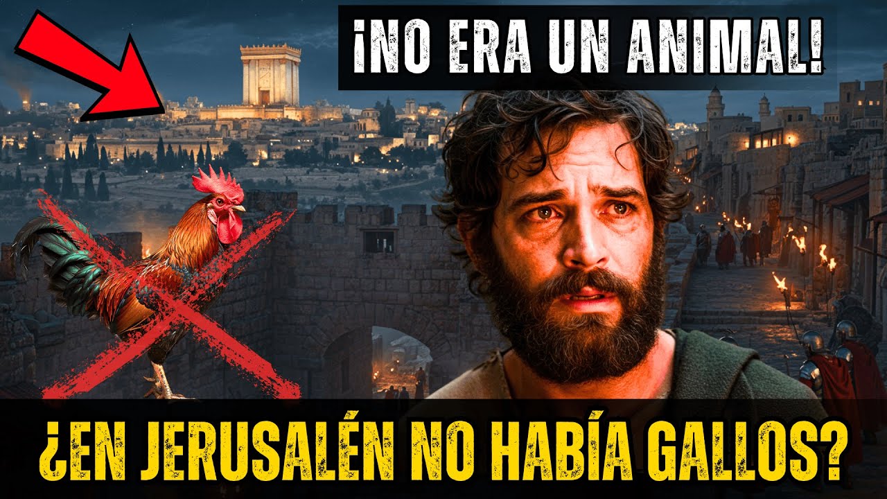 ¿CÓMO ES POSIBLE EL “CANTO DEL GALLO” SI EN JERUSALÉN NO HABÍA GALLOS?
