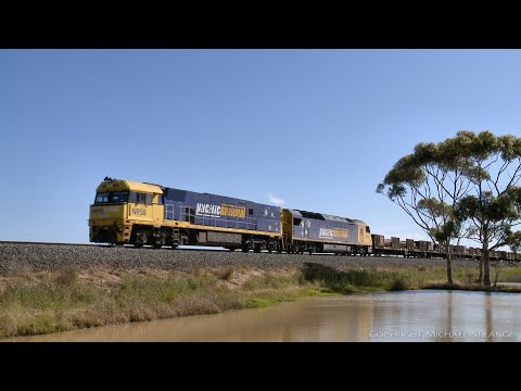 3PM4 Steel Train With NR58 & AN11 Near Little River (4/12/2020) - PoathTV Australian Railways