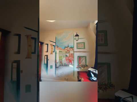 Portugal Landscape - Hand Painted Wall Mural Art #mural #art #portugal