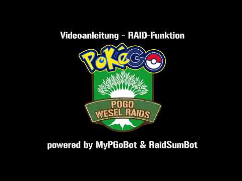 PoGo Wesel Raids Telegram MyPGoBot Anleitung