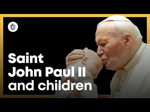 Blessed John Paul II and children