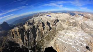 Dolomites 2011 dreams Paragliding in Italy Beauty of nature [720p]