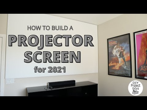How To Build A Projector Screen | DIY Projector Screen | How To Build A Movie Screen