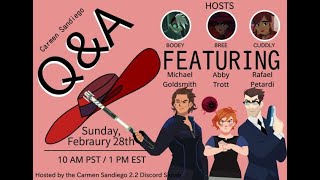 Carmen Sandiego Voice Actor QnA Panel [Official Stream] video