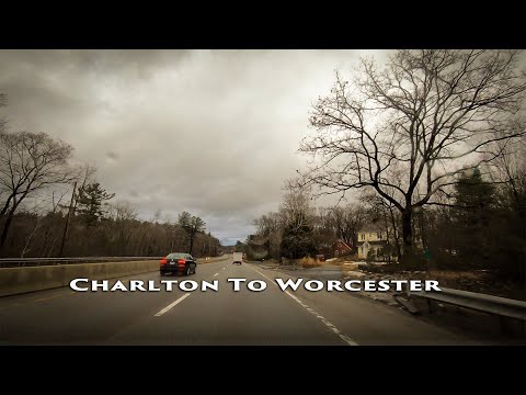 Driving from Charlton to Worcester, Massachusetts, USA