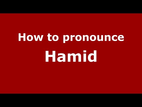 How to pronounce Hamid (Indonesia/Indonesian) - PronounceNames.com