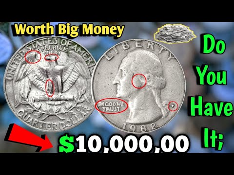 1982 p Error Washington Quarter Coin Value | How Much is a 1982 P Quarter Worth?