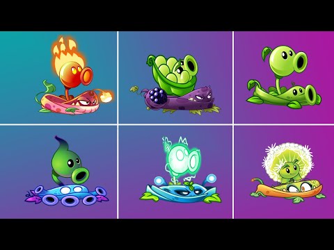 PvZ 2 Challange - 6 Plants Pea X Vine Combo Team VS Random Zombie - Which Pair Will Win?