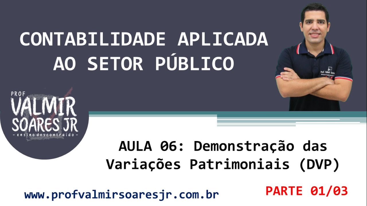 CONTABILIDADE PÚBLICA PARA CONCURSOS - AULA 06 - PARTE 01/03 - DEMONSTRAÇÃO VARIAÇÕES PATRIMONIAIS