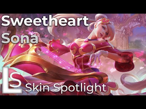 Sweetheart Sona - Skin Spotlight - League of Legends - Heartbreakers Collection