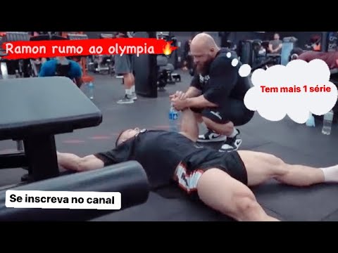 Ramon Dino faz leg day rumo ao mr olympia😱 / treino insano cargas muito altas.