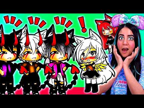 😈 My 3 Devil Brothers And 1 Angel Sister 2 & 3 😇 Gacha Life Mini Movie Love Story Reaction