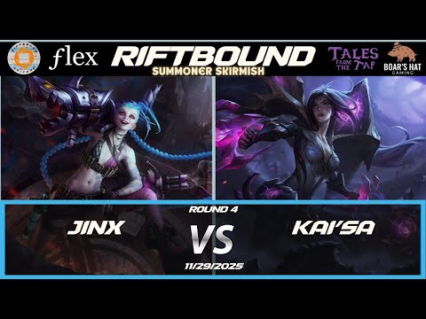 Jinx VS Kai'Sa    [Summoner Skirmish Riftbound Gameplay Round 4]