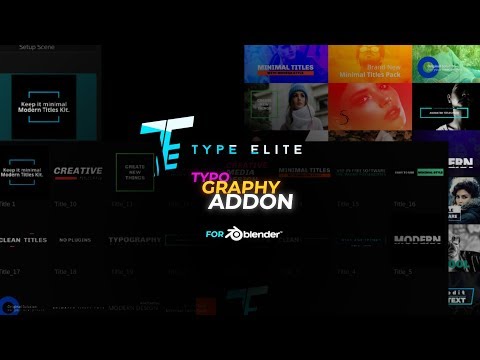 Blender Motion Graphics Typography Addon | Make titles in Blender