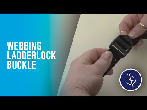 Part of a video titled Webbing Ladderlock Buckle - YouTube