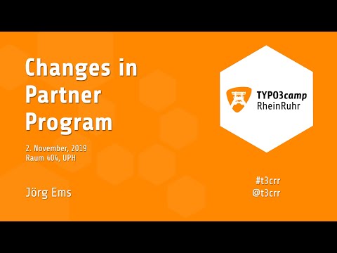 T3CRR 2019 - Changes in Partner Program - Jörg Ems