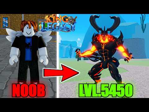 Noob to Max Level Using DEMON Fruit In King Legacy (Roblox)