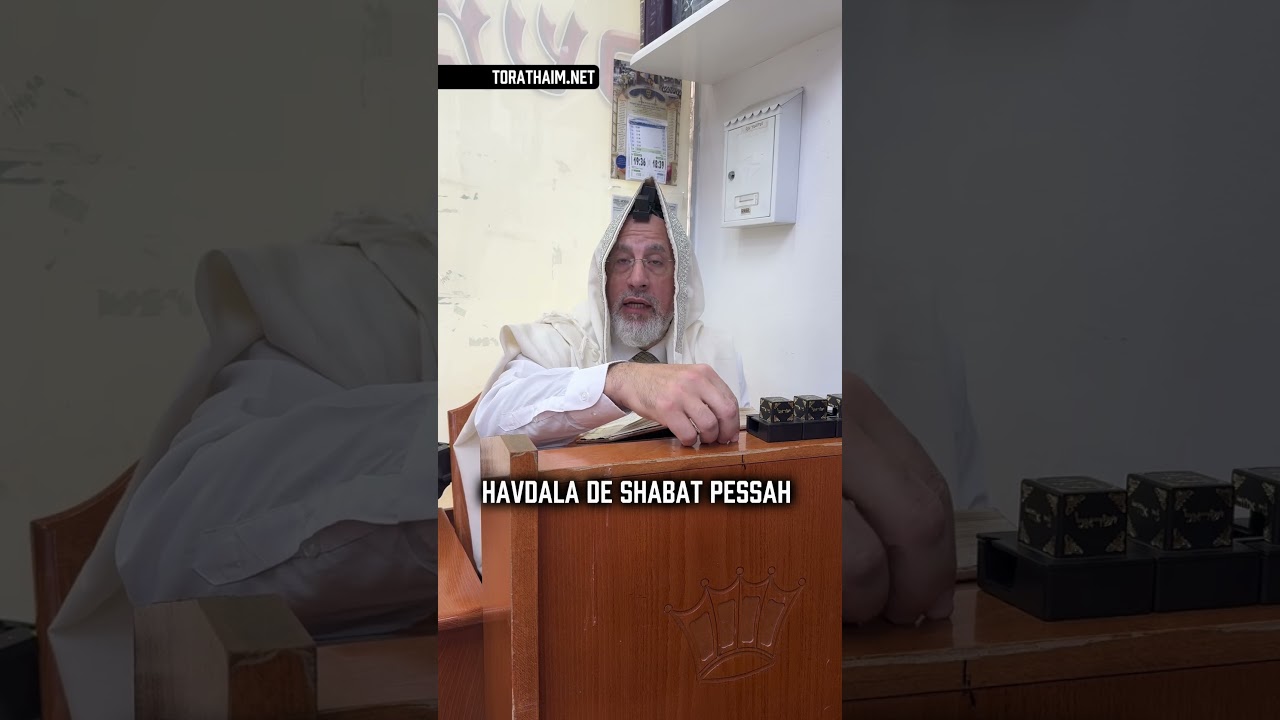 Havdala motse shabat Pessah